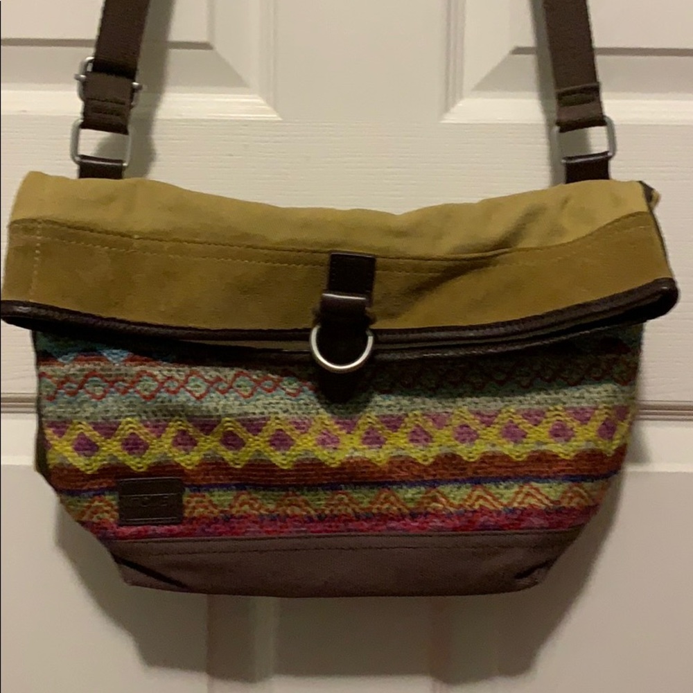 TOMS sweater messenger bag